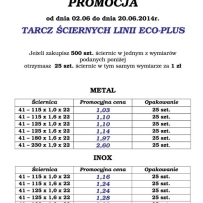 Promocja tarcz ściernych linii ECO-PLUS oraz ściernic listkowych